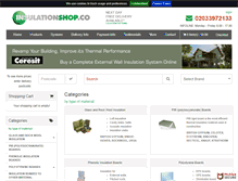 Tablet Screenshot of insulationshop.co